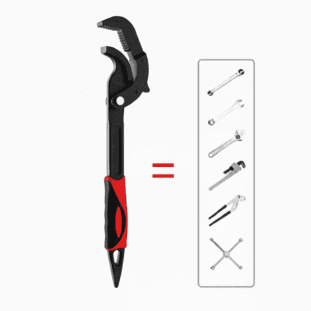 Clés multifonctions professionnelles - Collection outils ajustables Bricolage JP
