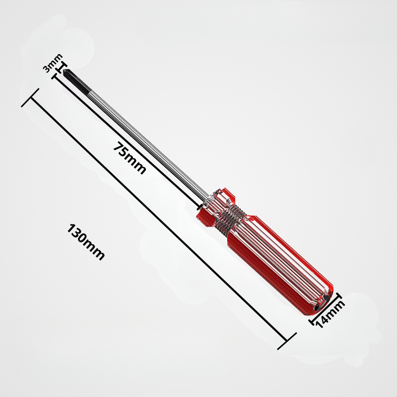 Tournevis cruciforme dimensions lame 75mm manche 130mm