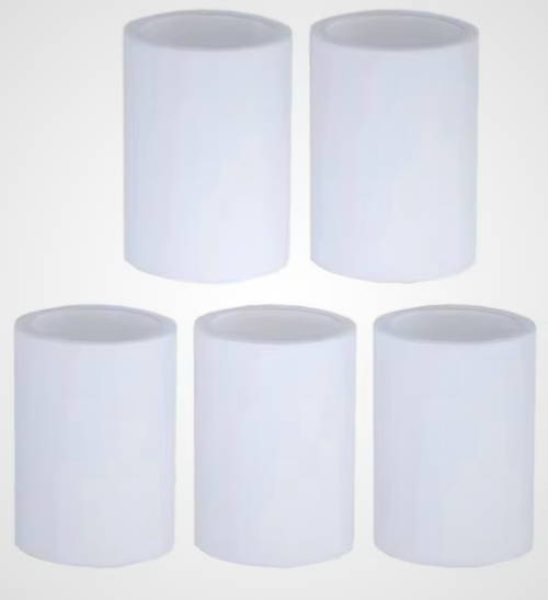 Lot de cinq filtres blancs pour embout robinet