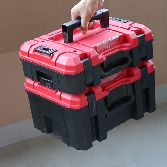 Caisse à outils empilable système de rangement optimisé
