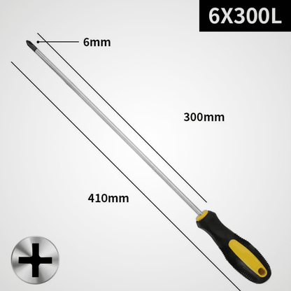 Tournevis à lame plate acier trempé - vissage précis et confortable
