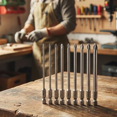 Set complet d'embouts visseuse polyvalents Plat, Carré, Torx pour tous projets