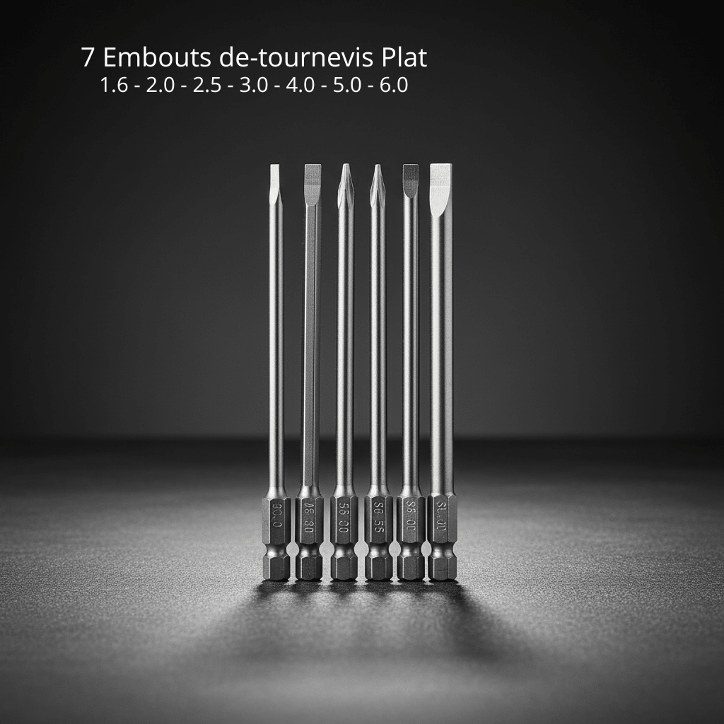 7 Embout visseuse  Plat