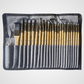 Kit de pinceaux professionnels avec étui -  pour Vernis