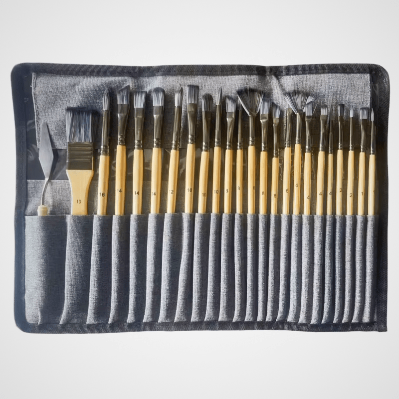Kit de pinceaux professionnels avec étui -  pour Vernis