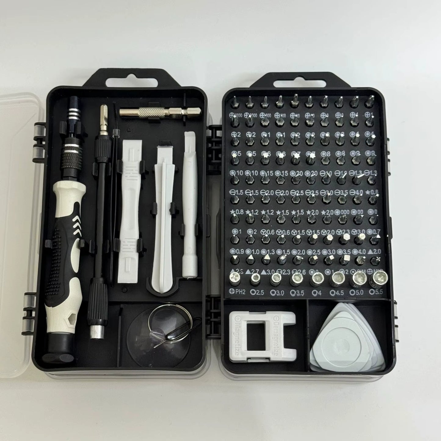 Caractéristiques techniques du kit tournevis précision magnétique 115 en 1