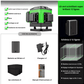 Niveau laser vert 12 lignes avec accessoires - batterie lithium 6800mAh, chargeur, sac antichute et manuel - projection 3D professionnelle
