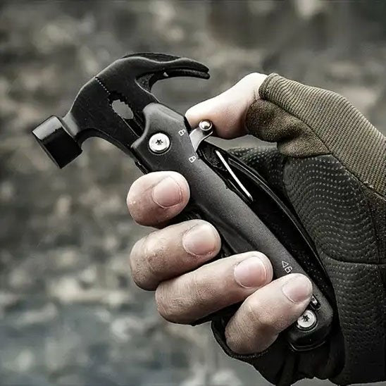 Marteau multifonction 12 en 1 compact et pliable avec outils intégrés