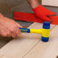 Marteau de montage à poignée en plastique jaune et bleu avec double tête pour assemblage  de plancher
