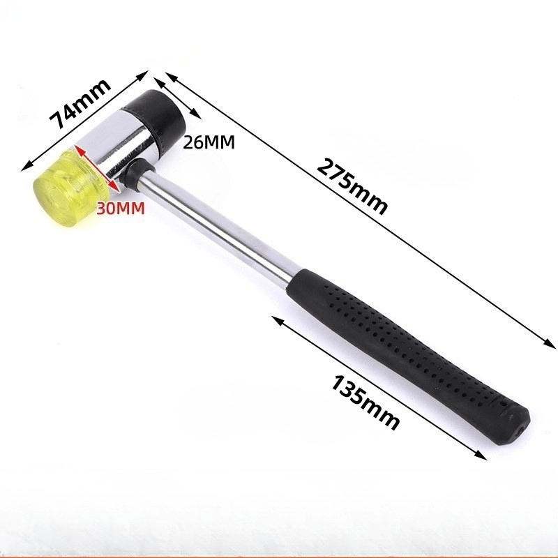 Marteau de précision 275mm dimensions complètes - longueur totale 275mm, manche 135mm, tête 74x30mm