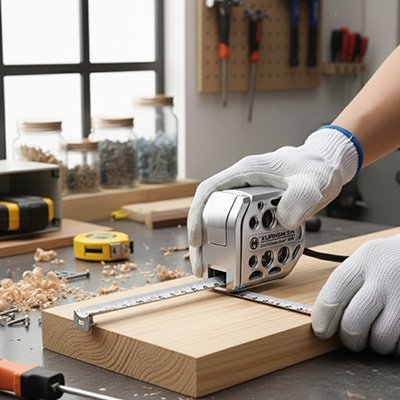 Mètre ruban magnétique professionnel 5m avec crochet aimanté et boîtier antichoc