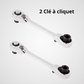 Lot de 2 clés à cliquet ergonomiques pour espaces confinés
