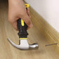 Marteau à griffes avec manche confortable noir et jaune pour travaux de menuiserie et bricolage