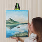 Main tenant niveau à bulle triangulaire pour alignement tableau - outil compact accrochage
