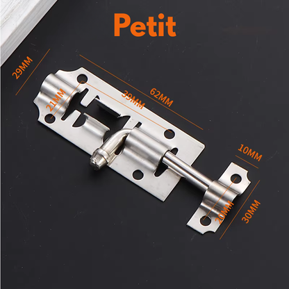 loquet pour porte petit modèle 62mm dimensions