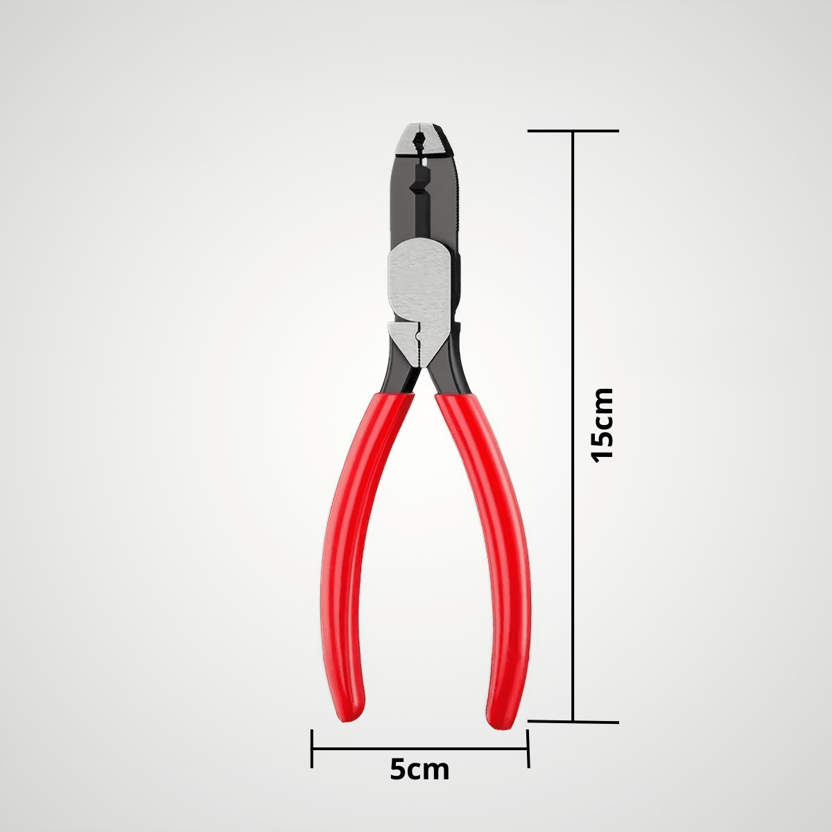  Pince coupante haute précision 15cm avec poignées ergonomiques rouges et mâchoires acier trempé - dimensions 15cm x 5cm