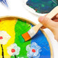 Pinceau aquarelle précision set pinceaux artiste manche bois poils orange