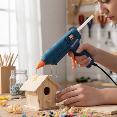Pistolet à colle avec thermostat réglable 140-220°C – Bricolage JP