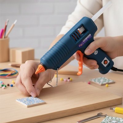 Pistolet à colle polyvalent bois carton tissu plastique – Bricolage JP