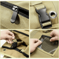 Zipper, Attache clip, Petits sac avec  velcro, pochette avec filets 