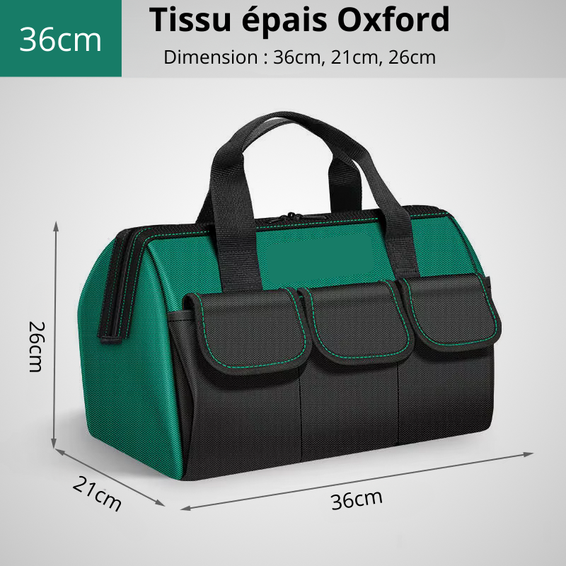 Sac à outils professionnel 36cm avec grande capacité de rangement et organisation optimale
