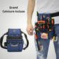 Sac à outils électricien professionnel grand modèle avec ceinture ajustable incluse
