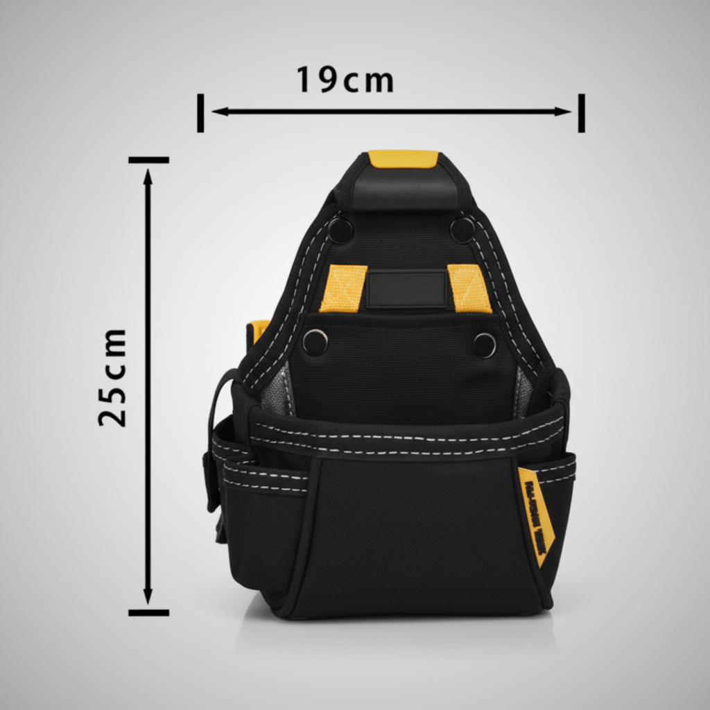 Sac à outils avec système de rangement vertical pour outils de bricolage Hauteur 25cm, Largeur 19cm TSK25