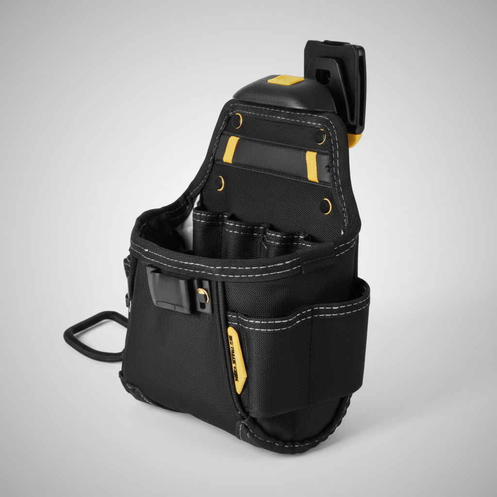 Pochette à outils professionnelle avec multiples compartiments pour électricien et plombier