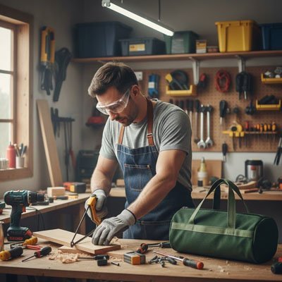 Sac à outils professionnel polyvalent pour électricien menuisier plombier