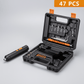 Coffret complet de 47 pièces avec tournevis électrique et embouts variés pour tous travaux