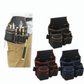 Pochette ceinture outils  avec compartiments zippés - Ceinture ajustable pour bricolage