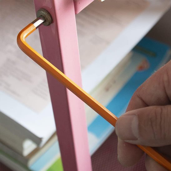  Clé allen orange serrage vis étagère rose