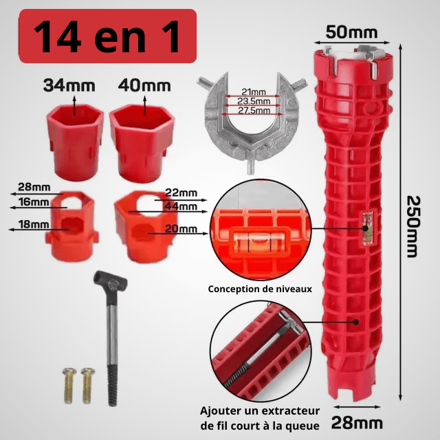 Set clé universelle robinet bricolage maison Bricolage JP