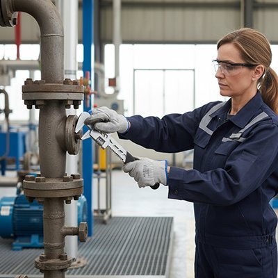 Clé à griffe robuste - mâchoires crantées ajustables