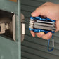 Clé allen pliable vissage serrure porte métallique