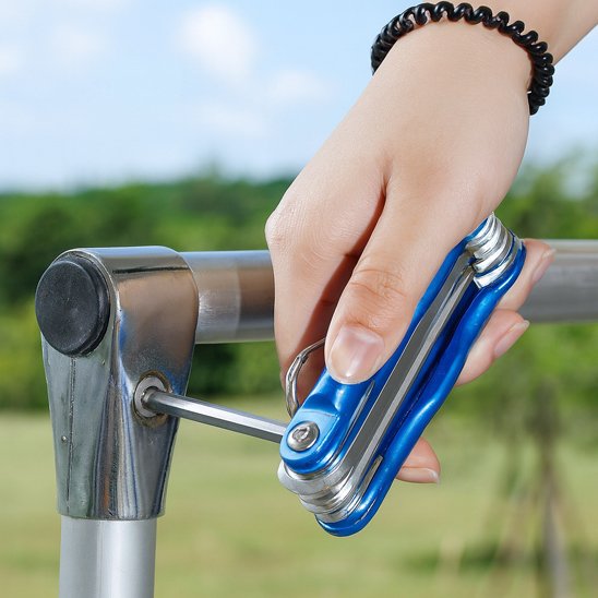 Clé allen pliable fixation guidon tube extérieur