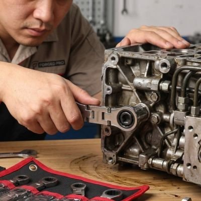 Clé à cliquet à tête flexible 180° - Bricolage JP