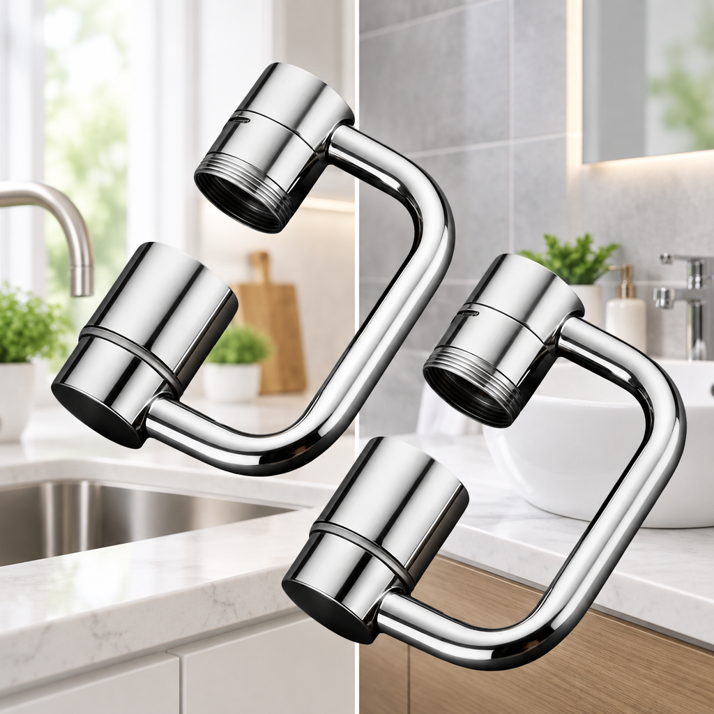Lot de 2 embouts robinet pour cuisine et salle de bain