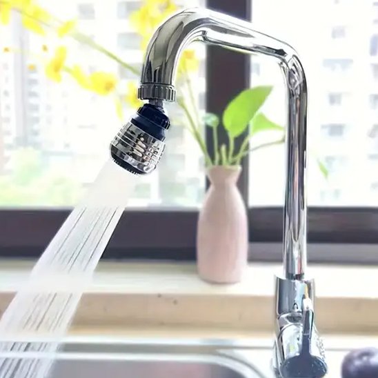 Embout robinet orientable sur robinet haut de cuisine