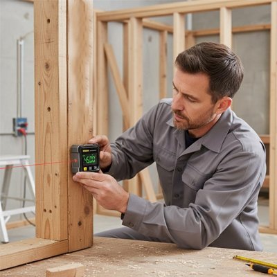 Inclinomètre compact ergonomique pour mesures horizontales et verticales