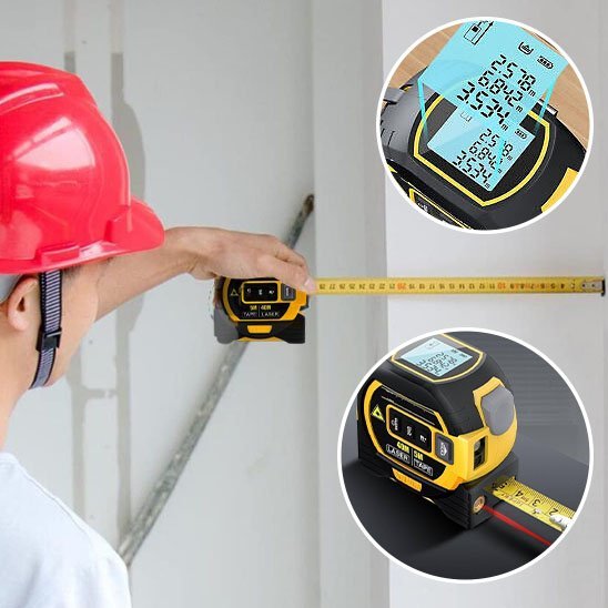  Fonctions multiples du mètre ruban laser professionnel pour mesures rapides