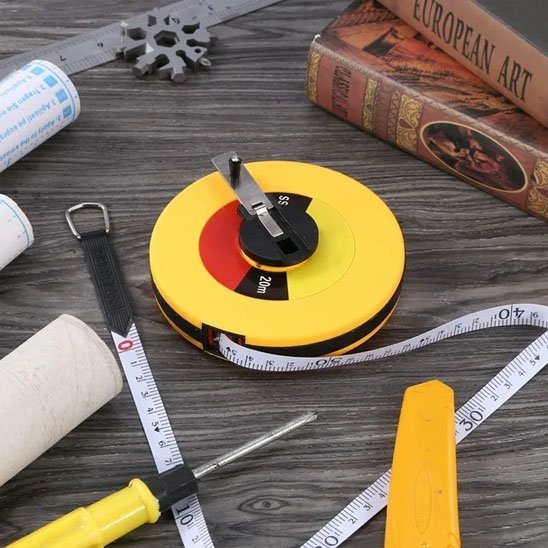 Mètre ruban professionnel en fibre de verre – vue générale