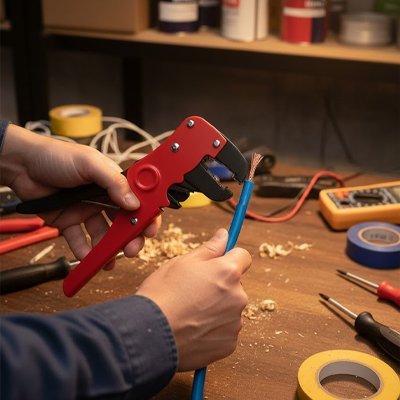 Pince à dénuder polyvalente - Compatible multi-diamètres pour tous câbles électriques