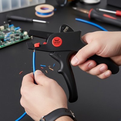 Pince à dénuder robuste - construction professionnelle durable