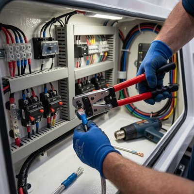 Pince à sertir professionnelle pour câblage tableau électrique