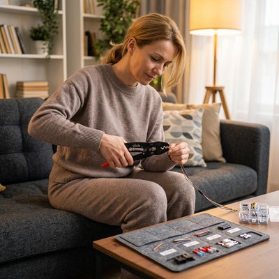 Pince à sertir utilisation domestique réparation câble
