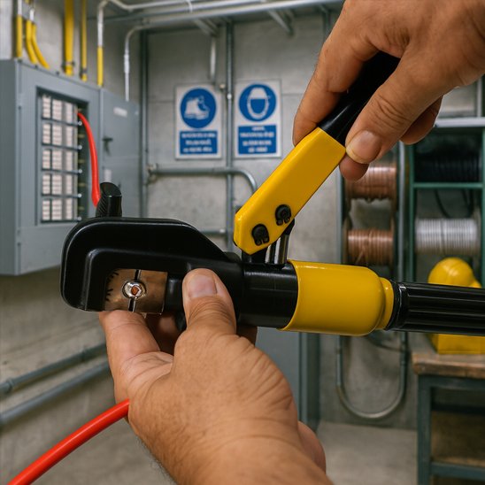 Pince a sertir professionnelle sertissage câble électrique
