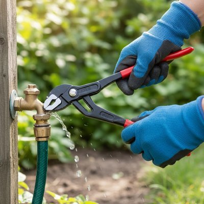 "Détail du mécanisme de réglage rapide de la pince multiprise