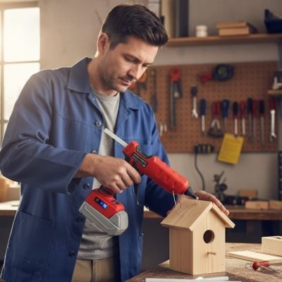 Pistolet à colle thermofusible avec écran LCD température