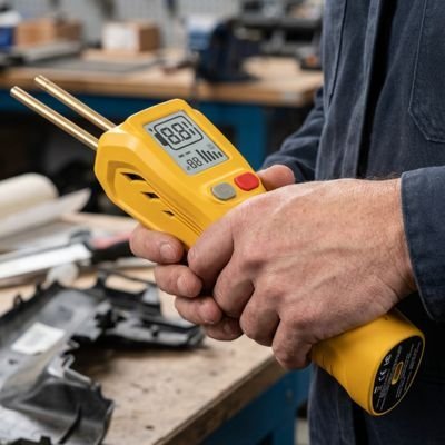 Pistolet à souder professionnel jaune - chauffe rapide 3 à 5 secondes